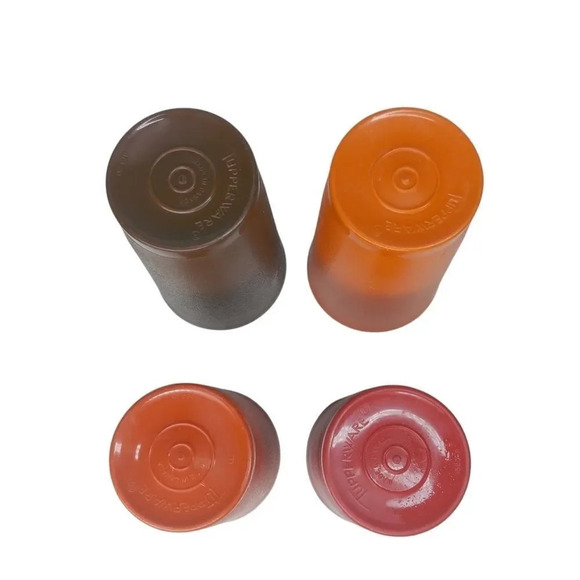 Vintage Tupperware  Plastic Cups Set of 4 - Picture 7 of 9